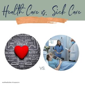 Health Care vs Sick Care